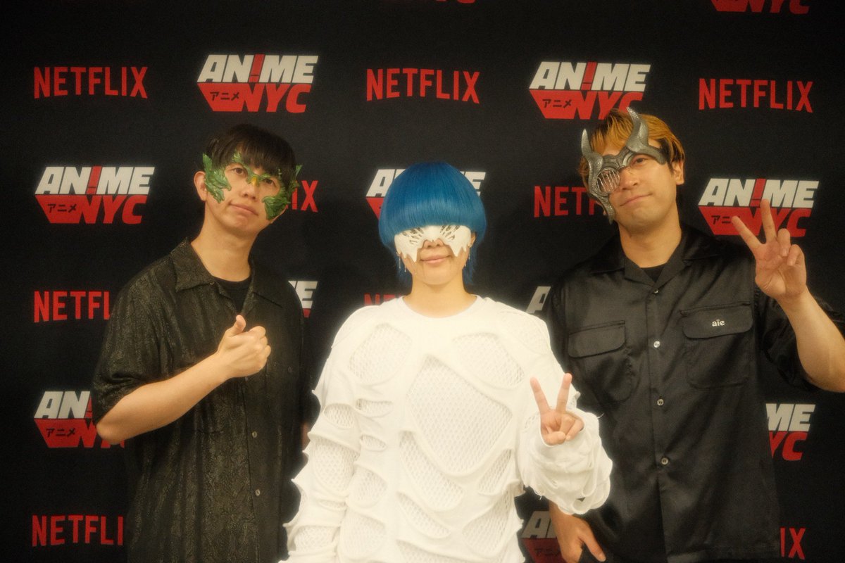 yama_official0's tweet photo. Anime NYC⁡
THANK YOU！
⁡
【SETLIST】
1 Color
2 As longed for
3 magical syndrome
4 Oz.
5 mountain
6 way out
7 slash
8 Blood Flow
9 Nisekao
10 a.m.3:21
11 halo
12 U and I
13 Mahi
14 Haru wo Tsugeru
⁡
#yama #animenyc https://t.co/0gVsOSxmER
