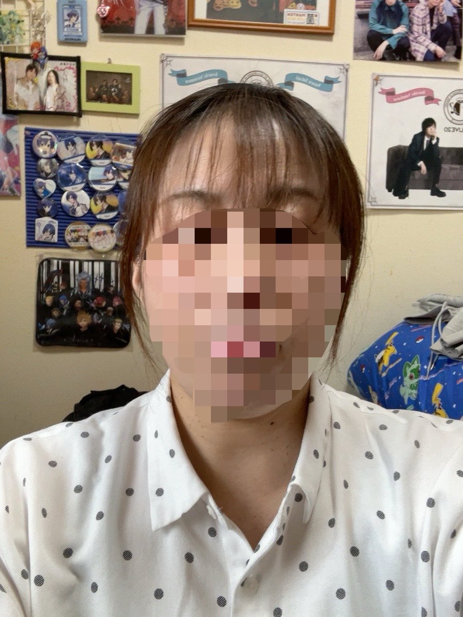 rena7_one's tweet photo. 髪やっと結べる長さにきた！！

ぱっかーん前髪からぱっかーんしてない前髪作れた！！

では、そろそろ仕事行ってきます👋 https://t.co/qBs87rl5yB