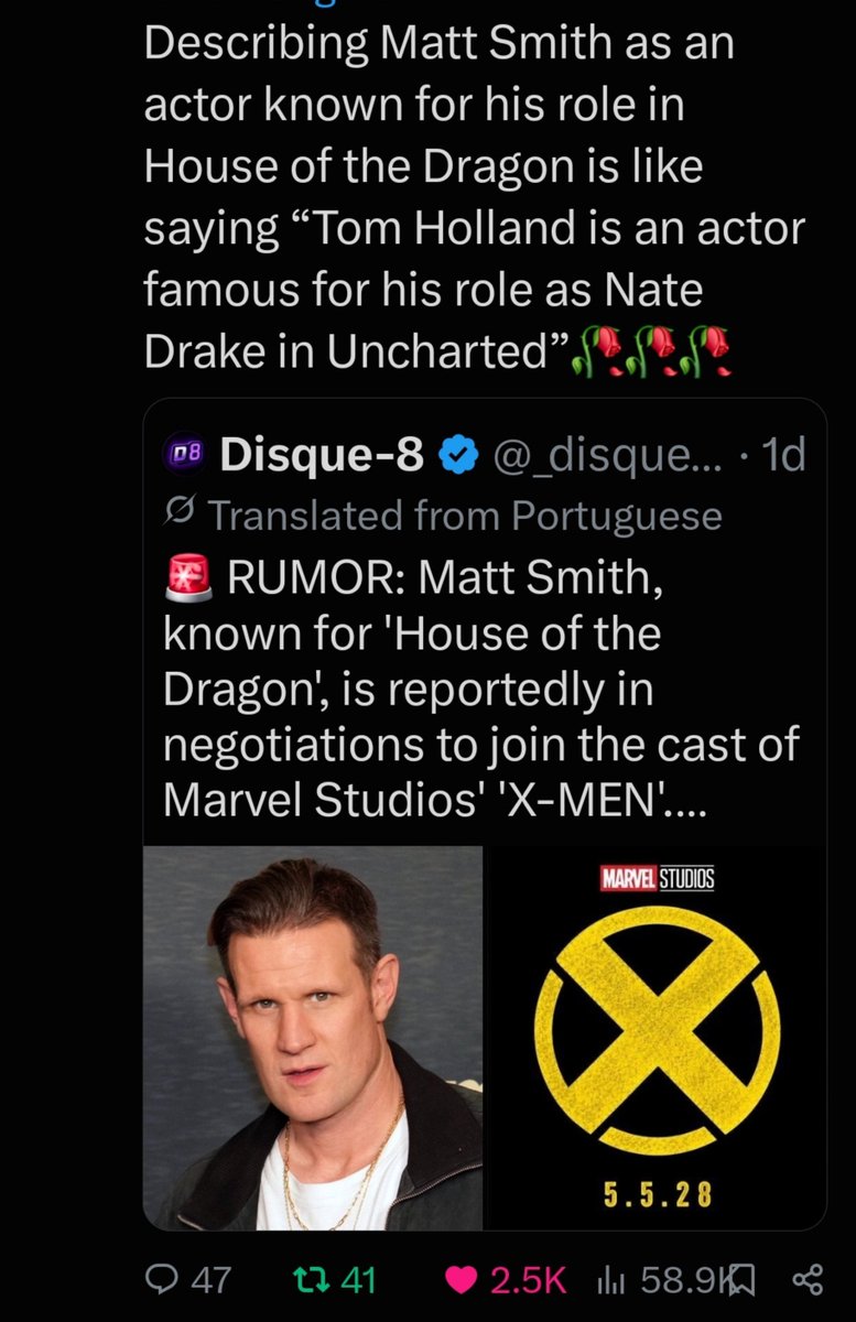 CUNTRAXES's tweet photo. I just know that anyone debating the fact that he IS The Doctor before anything else, is fucking American

don't ever pretend to get it. https://t.co/8q2tbFCtIe