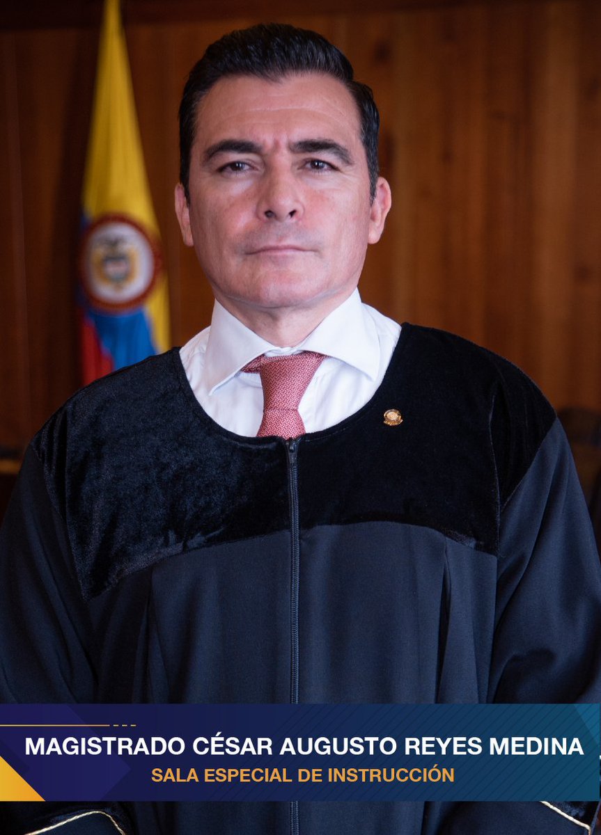 RobinsonMonta64's tweet photo. Hasta el 8 de octubre de 2026 tendremos a este señor César Augusto Reyes en la sala de instrucción de la Corte Suprema; Benedetti y algunos más van a quedar huérfanos. https://t.co/Mr5Kc5UxQE