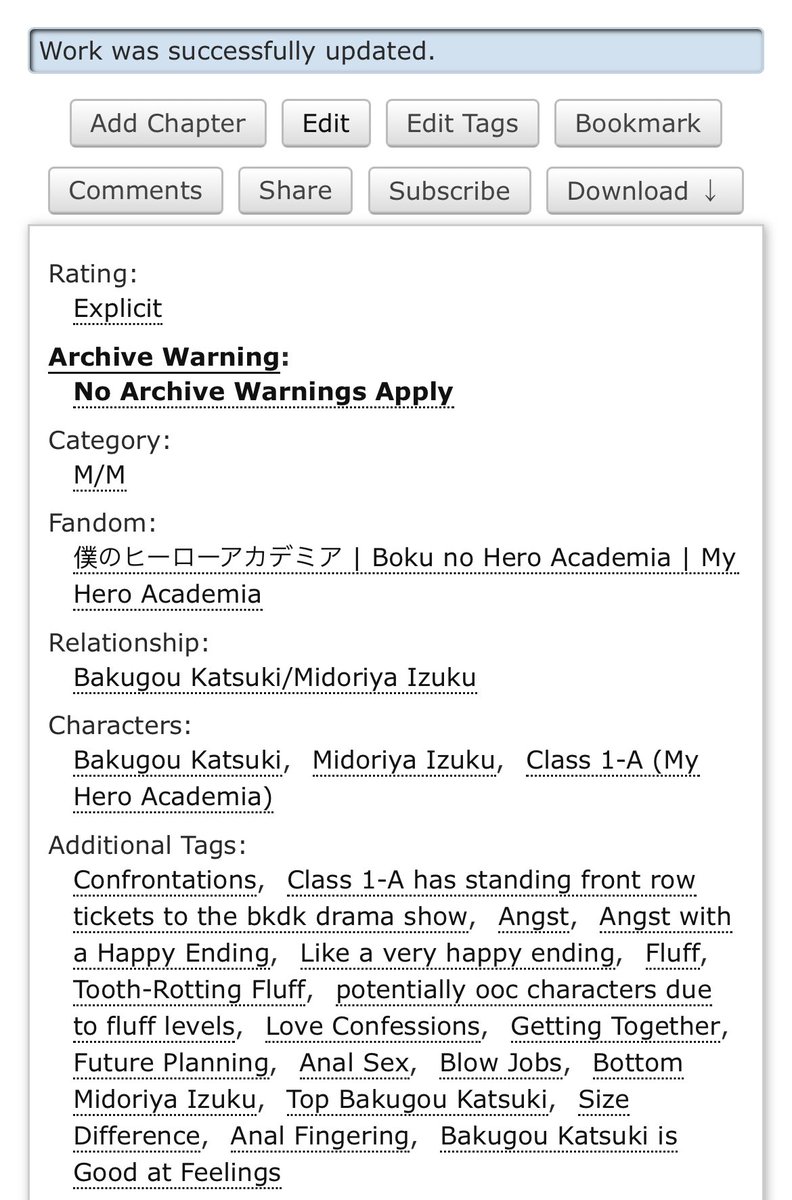 theburningbread's tweet photo. It’s been years but I went back and reread/edited my magnum opus lol I can’t believe it’s almost at 100,000 hits that’s an unbelievable number to me but a big thank you to all who love it! ❤️ https://t.co/xFr8IRYoR1