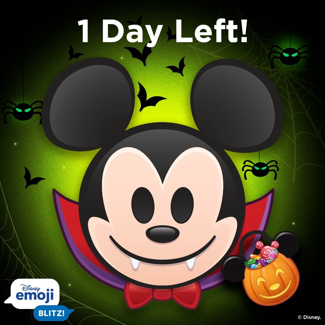 YvetteMonet117's tweet photo. Halloween is almost here, and we're shrieking with excitement! Let us know what you have in store for the big day! 🧛 ✨
@disneyemoji https://t.co/IhxOZ0Bkn2