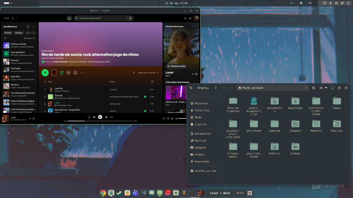 eusouevaldo_'s tweet photo. [WIP] O Sistema esta ficando lindo 

#linux #gnome #fedora https://t.co/JsI7IsvY9k