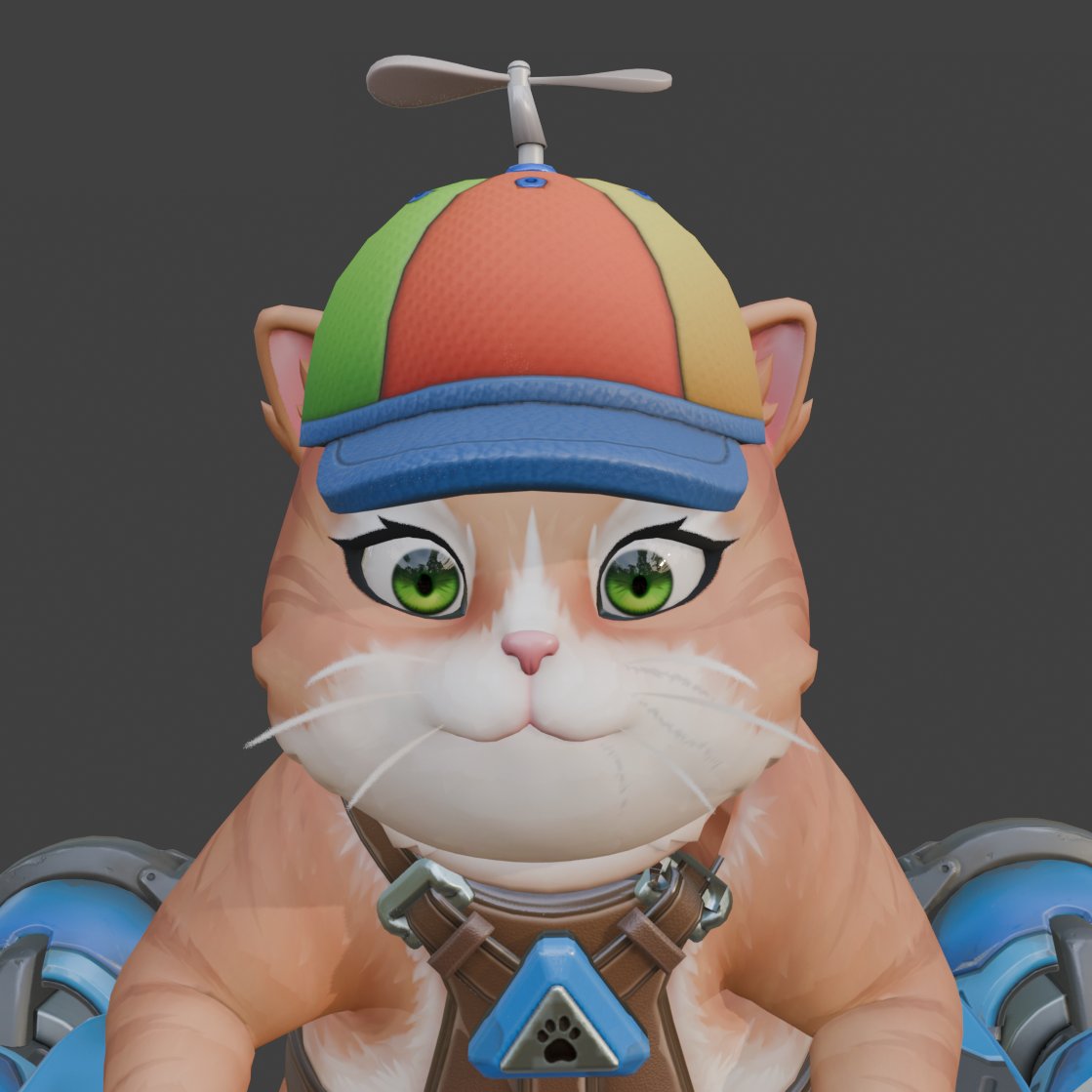 noponpotential's tweet photo. jetpack cat with a little propeller hat https://t.co/AGrOH8iuW9
