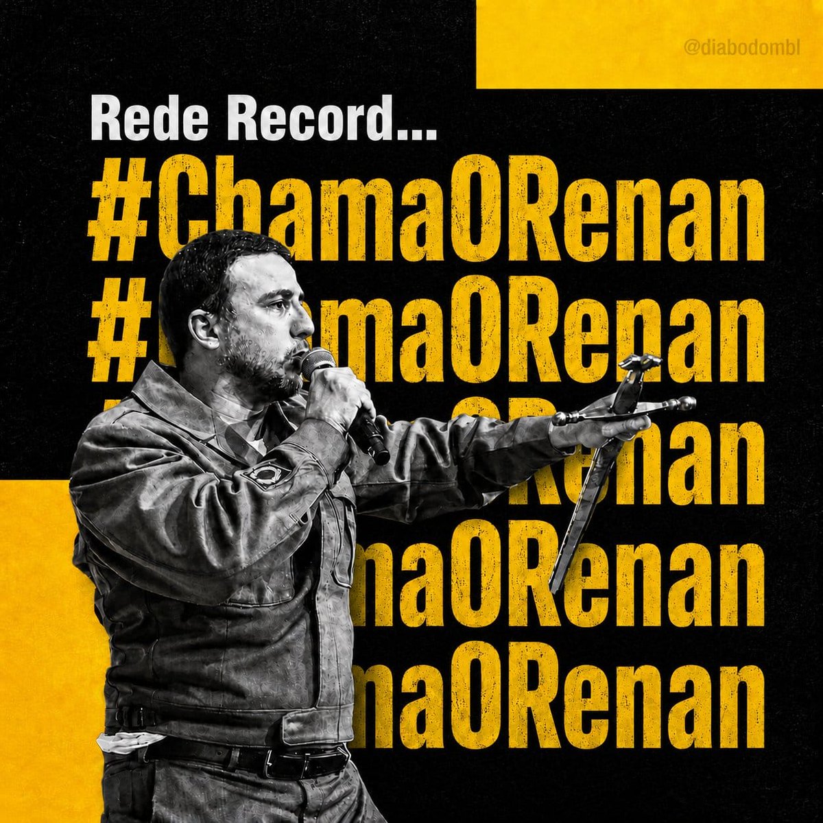 dimitriabramovv's tweet photo. Querem tirar a única opção para o Brasil. 

#ChamaORenan #RenanNaRecord https://t.co/u49aVEAu9p