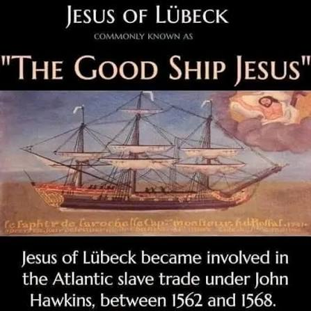 12156565's tweet photo. Dont laugh this is historical reenactment. 
(speaking to Africans)
Hey friend, this is the Good Ship Jesus, would you like to know more about Jesus &amp; would you like to meet him, well then hop on aboard! friend. 
The saying never ride with strangers.
#Christianity #Church #Christ https://t.co/E8B7aDzA3y