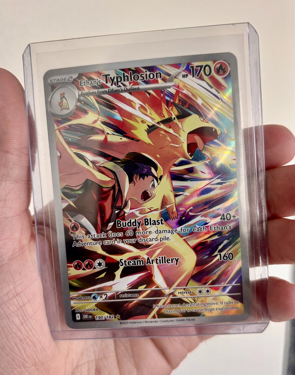 DrabCollecat's tweet photo. Ethan’s Typhosion from Destined Rivals 🔥 https://t.co/jOqcTxuo0k