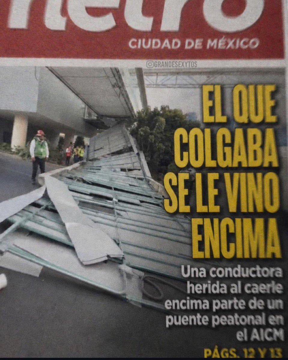 OscarBlancoCdmx's tweet photo. Madre mía!! Las portadas del Periódico Metro ni el Sensacionalista Semanario Alarma! Se atrevió a tanto 🙏🇲🇽🕷️ https://t.co/U4hA5jj2qN