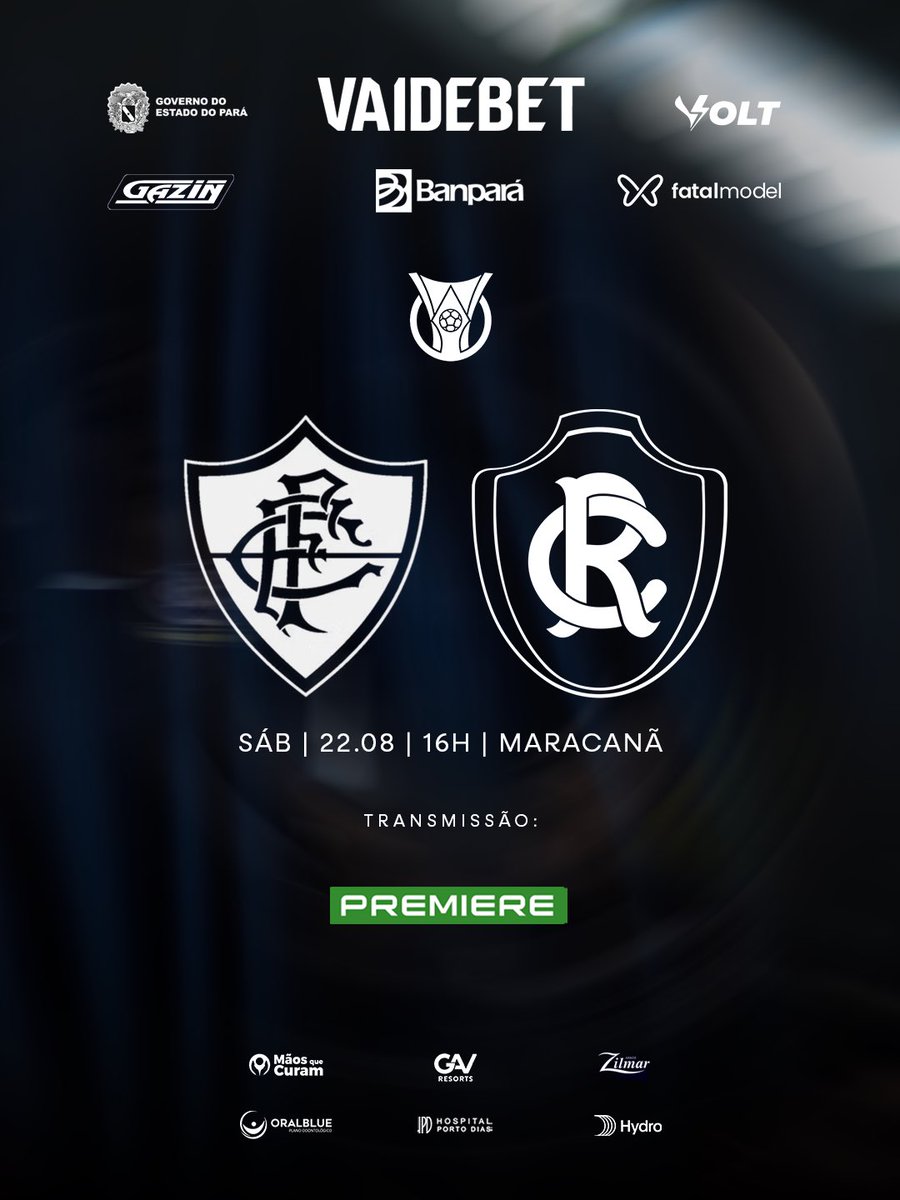 ClubeDoRemo's tweet photo. DUELO 𝐍𝐎 𝐌𝐀𝐑𝐀𝐂𝐀𝐍Ã! 🦁🏟️

Sábado (22), às 16h, Fluminense e Clube do Remo se enfrentam em mais uma rodada do Campeonato Brasileiro.

Grande duelo em um dos palcos mais emblemáticos do futebol mundial.

#OReiDaAmazônia https://t.co/2ogKyXEGBa