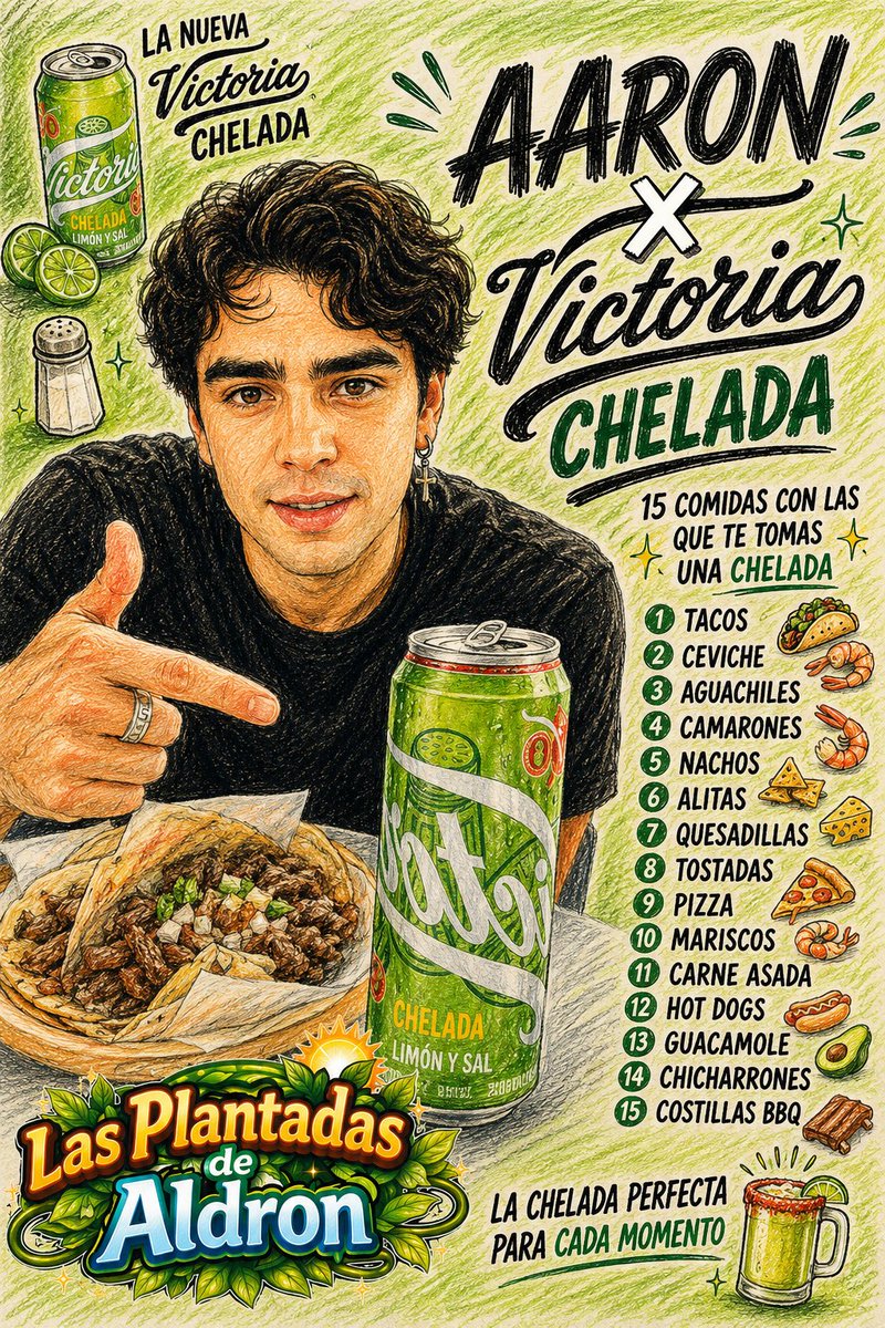 lpdealdron's tweet photo. Seguimos aportando a la tendencia 🚨🚨 hasta hambre nos da eso si acompañada de una chelada

AARON X VICTORIA CHELADA https://t.co/co1tFb5mk1