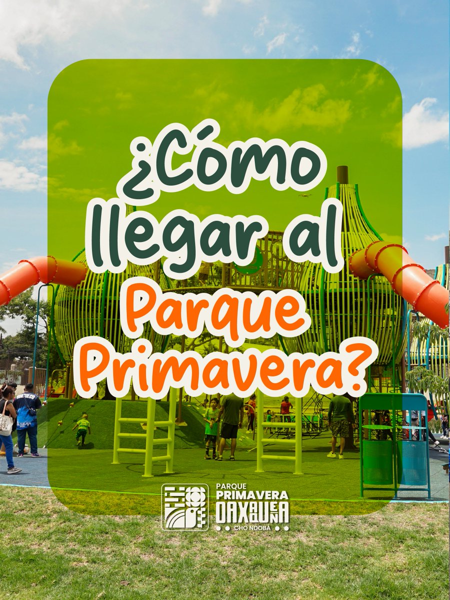 GobOax's tweet photo. ¡Tu aventura en el @parqueprimoax te espera! 🛝

¡​Llegar es facil!
​🚗 En coche: Usa nuestro estacionamiento ingresando por Riberas del Atoyac (Acceso Norte) o Carretera a Monte Albán (Acceso Sur).

Conoce las Rutas del @BinniBus_GobOax que te acercan o te llevan directo a este espacio de diversión y esparcimiento.