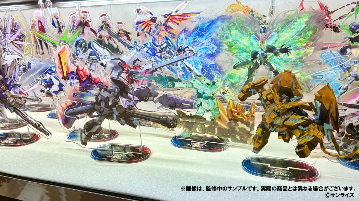 a_on0322's tweet photo. ✨【新商品紹介】✨

・機体ポーズド画像アクリルスタンド(全40種)
ゲーム内に登場する40機体の機体ポーズド画像がアクリルスタンドとなって登場🔥

⏰受注期間：2026/8/22～9/24
🚚お届け:2026年12月中旬お届け予定

https://t.co/h68mj96YJv

#GGGP https://t.co/kV7zPAv22a