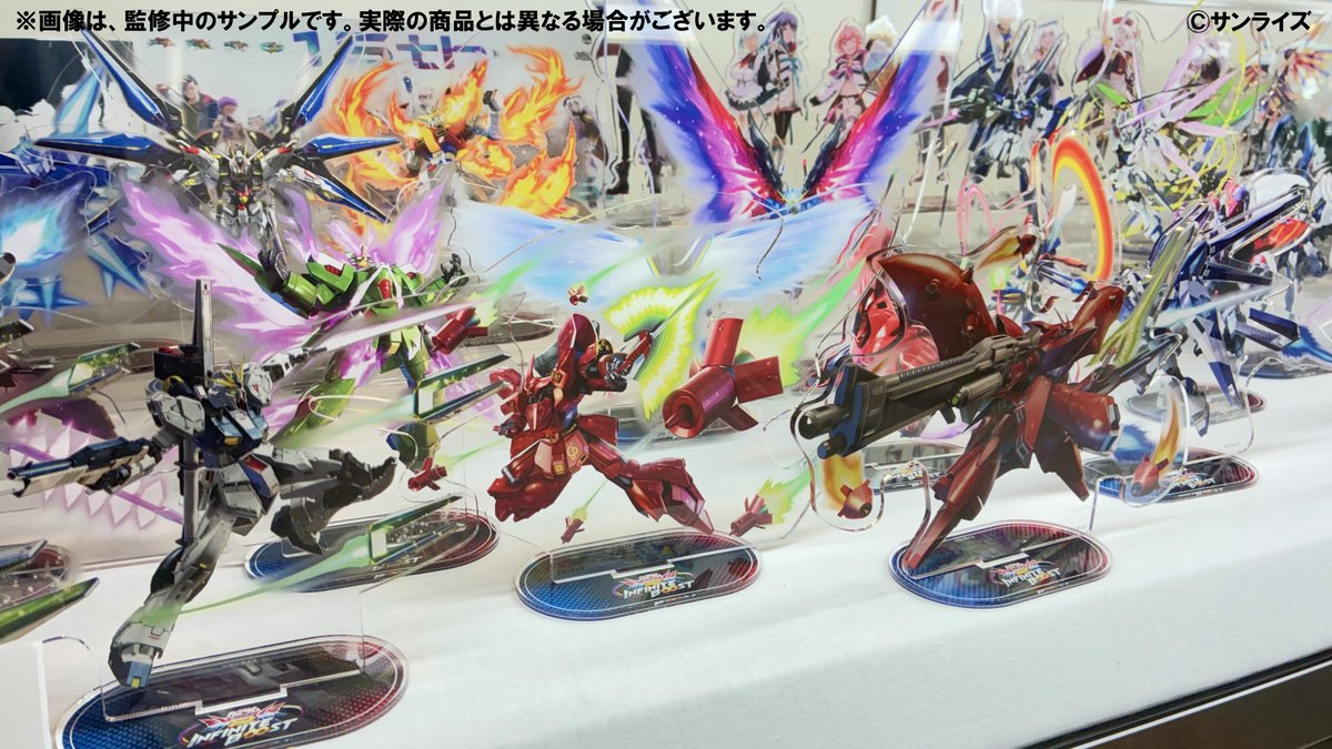 a_on0322's tweet photo. ✨【新商品紹介】✨

・機体ポーズド画像アクリルスタンド(全40種)
ゲーム内に登場する40機体の機体ポーズド画像がアクリルスタンドとなって登場🔥

⏰受注期間：2026/8/22～9/24
🚚お届け:2026年12月中旬お届け予定

https://t.co/h68mj96YJv

#GGGP https://t.co/kV7zPAv22a