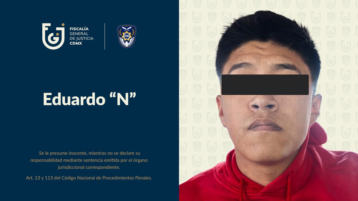 FiscaliaCDMX's tweet photo. La Fiscalía CDMX obtuvo la vinculación a proceso de Eduardo “N”, alias “El Glenda”, por su probable participación en el delito de homicidio calificado, luego de que el agente del Ministerio Público presentara los datos de prueba reunidos durante la investigación. El imputado permanecerá en prisión preventiva y la autoridad judicial fijó un plazo de tres meses para el cierre de la investigación complementaria.

De acuerdo con las indagatorias, el 4 de junio de 2024, en la colonia Rubén Jaramillo, alcaldía Iztapalapa, Eduardo “N” habría disparado en varias ocasiones contra un hombre, quien murió a consecuencia de las lesiones. Tras la agresión, el imputado presuntamente huyó a bordo de una motocicleta conducida por otro sujeto.

Además de su posible intervención en este homicidio, labores de inteligencia identifican a “El Glenda” como probable líder de un grupo criminal generador de violencia en el oriente de la Ciudad de México, desde el cual habría coordinado a sus integrantes y distintas actividades delictivas, principalmente en Iztapalapa. A este grupo se le relaciona con diversos homicidios y otros delitos de alto impacto.