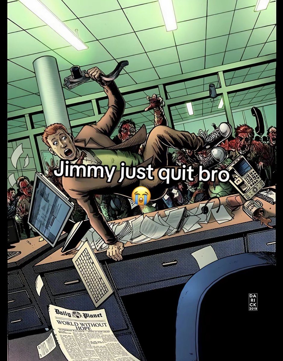 Thornhill4747's tweet photo. This Jimmy Olsen show is about to be gas if he’s doing some bs like this https://t.co/ELv1W3b8TN