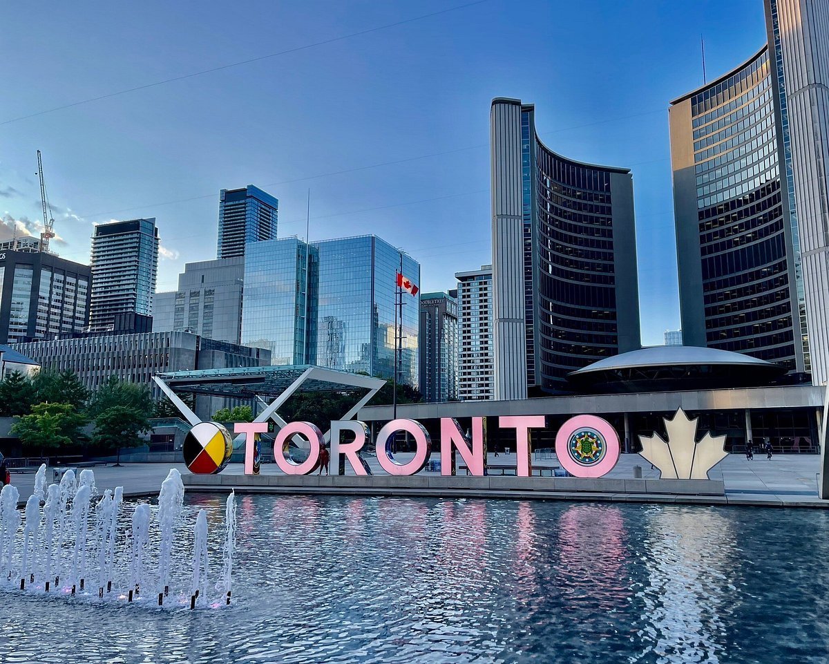 Yoon_kookie97's tweet photo. “BTS will perform two sold-out concerts in the city, drawing thousands of fans from across Canada and around the world. To mark the occasion, the Toronto Sign at Nathan Phillips Square will be illuminated in PURPLE, a colour widely associated with BTS and its fan community” https://t.co/YnkbZ5fsMz