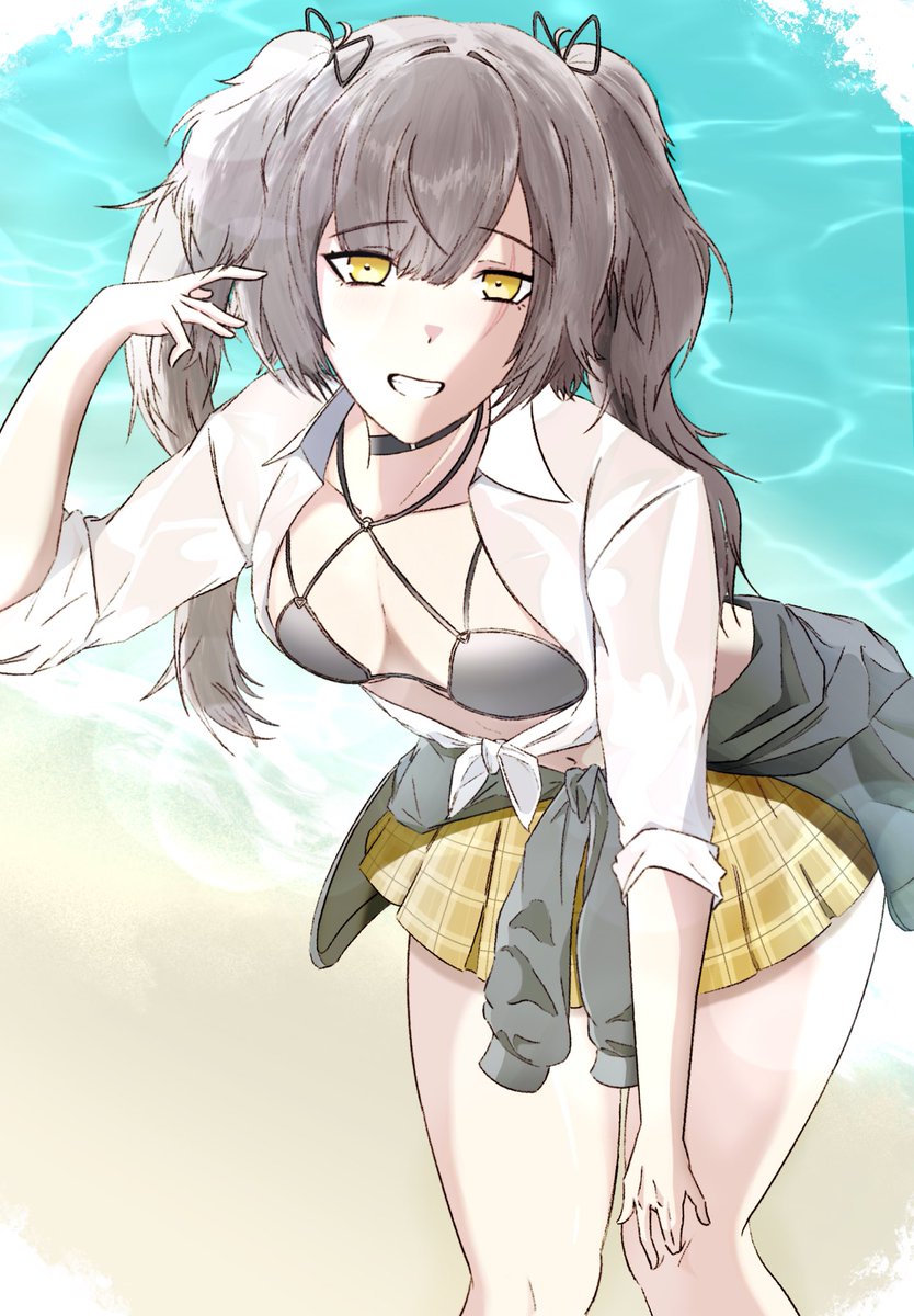 Arguefijx's tweet photo. Swimsuit Leva 🌊
#少女前線 #GirlsFrontline
#GirlsFrontline2Exilium #ドルフロ2
#UMP45 #Leva https://t.co/z29hu8FTgw