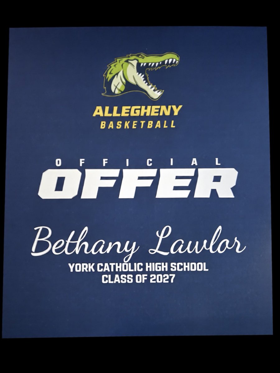 BethanyLawlor14's tweet photo. After a great visit and conversation with Coach Kelly and Coach Christina, I am grateful to receive an offer to Allegheny College. Thank you for this opportunity and I look forward to coming back. @AlleghenyWBB https://t.co/rc66jnLhic