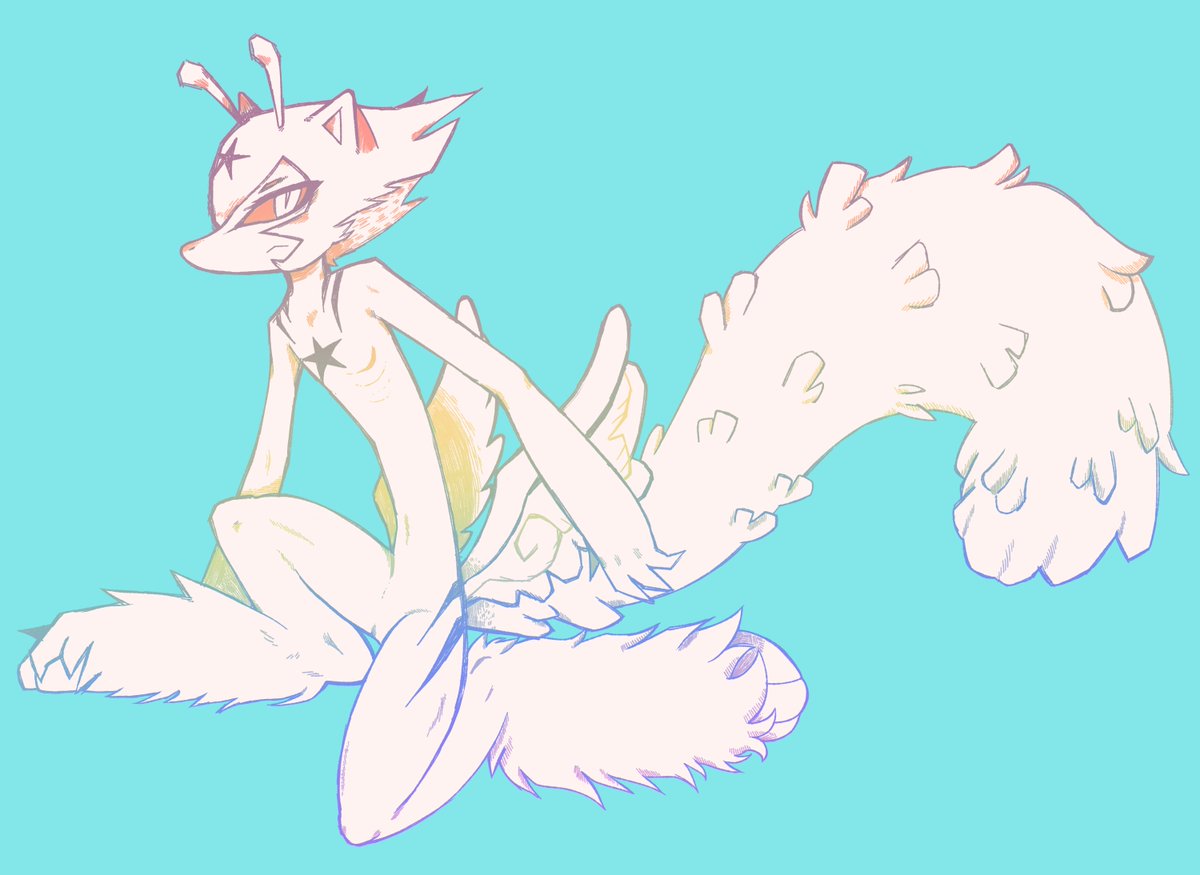 wrigaru's tweet photo. fursona doodle https://t.co/RxCgC19UGU