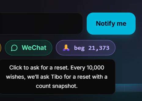 ZZRyan_AI's tweet photo. @thsottiaux On behalf of 21,373 users pray for a reset on https://t.co/509lYuacAZ , thanks for your reset https://t.co/2nB7jDX8cv