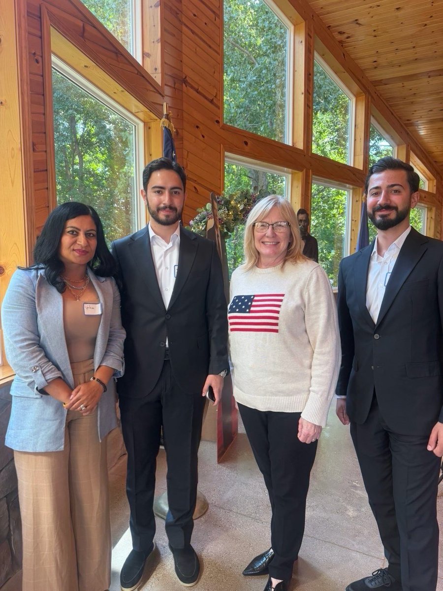 jihanbrifki's tweet photo. What an amazing woman U.S. Congresswoman Michelle Fischbach is! She is so humble and kind. I had the honor of meeting her today and having a wonderful conversation. We talked about what’s happening in the Middle East, particularly regarding the Kurds, and how she supports the Save the Kurds Act introduced by the late Senator Lindsey Graham. She was genuinely intrigued and wanted more information about the Save the Kurds Act and the general Kurdish community.

She also met with two exchange students from Kurdistan, welcoming them to Minnesota and asking how they liked it. Their answer was, “We love it!” I appreciate her coming to Moorhead today to meet with all of us, engage in conversation, and listen to many issues we are facing in our community, discussing how we can work together to address them.

It was very cool to meet Senator Mark Johnson, State Representative Jim Joy, State Representative Ezra, as well as Austin Peterson, who is running for a Senate seat, and Andrew Rockfold, who is running for the District 4A State Representative. My heart was full after meeting all these incredible people in our state. I feel so blessed to have had amazing conversations with such remarkable individuals. @FischbachMN7  @RepFischbach @Senmarkjohnson