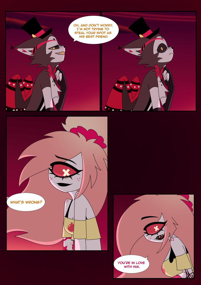 Alissontsuki's tweet photo. "This I Promise You" part 03/?? 💗
#HazbinHotelFanart #comic #huskerdust #HazbinHotelCherriBomb #HazbinHotelHusk #HazbinHotel https://t.co/OGIdOJJGzh