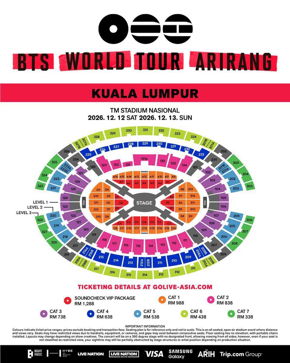 janelliz_'s tweet photo. BTS WORLD TOUR ARIRANG IN
KUALA LUMPUR 
Kuala Lumpur Concert

Date and Time
20261212
20261213

Venue
TM Stadium Nasional 

Purchase via DM
#チケット代行
#BTS  
#방탄소년단
#防弾少年団 
#バンタン https://t.co/Pn9y5LxPJU