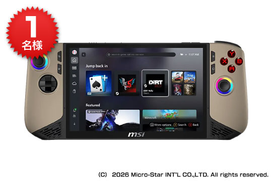 4GamerNews's tweet photo. ［プレゼント］A賞はMSIの携帯型ゲームPC「Claw 8 AI+ A2VM」。Alienwareのウルトラワイドゲーミングディスプレイなども当たるプレゼント企画を実施中
https://t.co/9iDtbxQ4EH

#プレゼント

応募の締め切りは2026年9月14日21：00です。 https://t.co/ZVFzIYKnkI