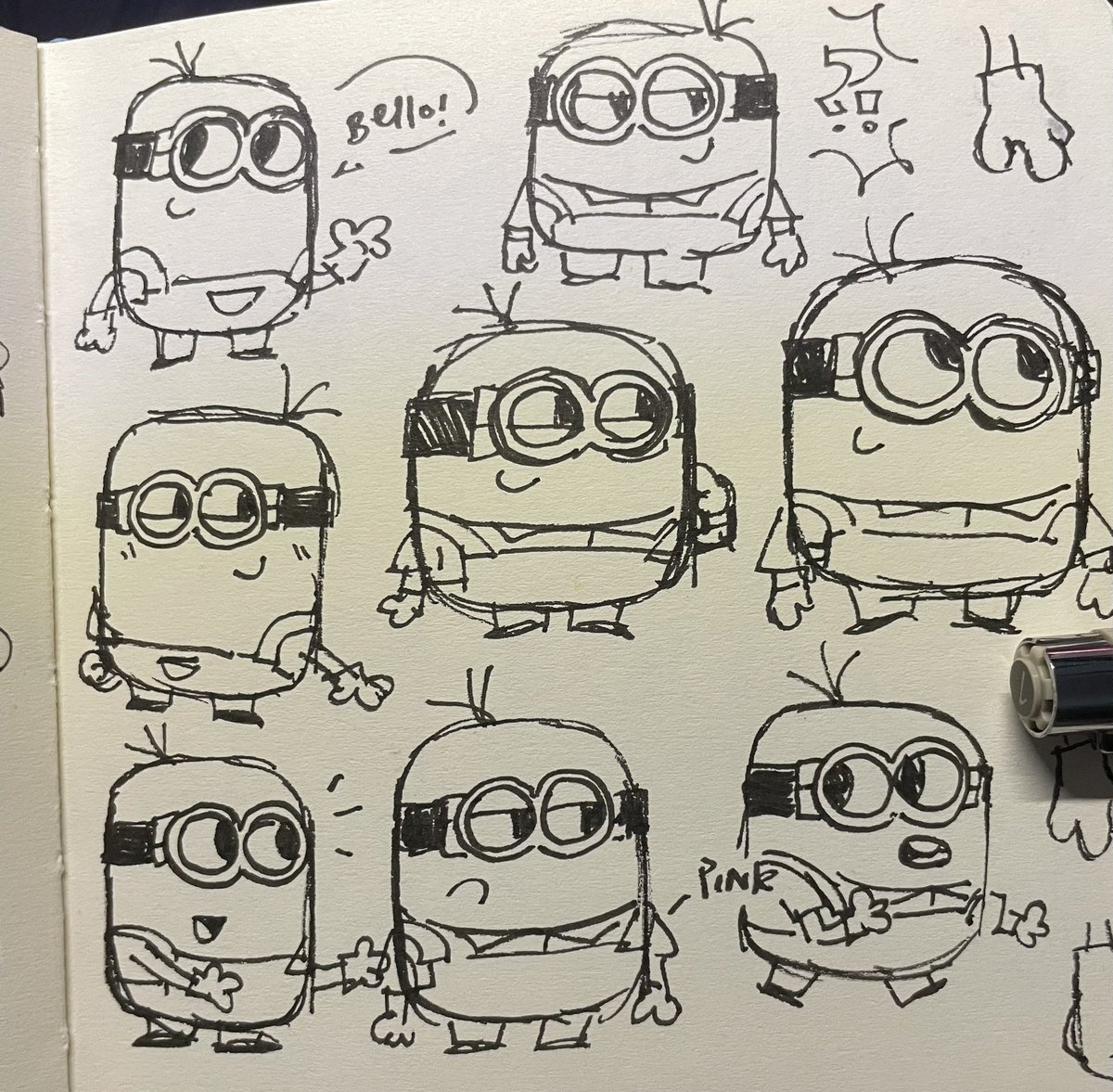 saveminionrush's tweet photo. roger the minion and some headless pose studies 🤔 https://t.co/OHB8KW1vAl