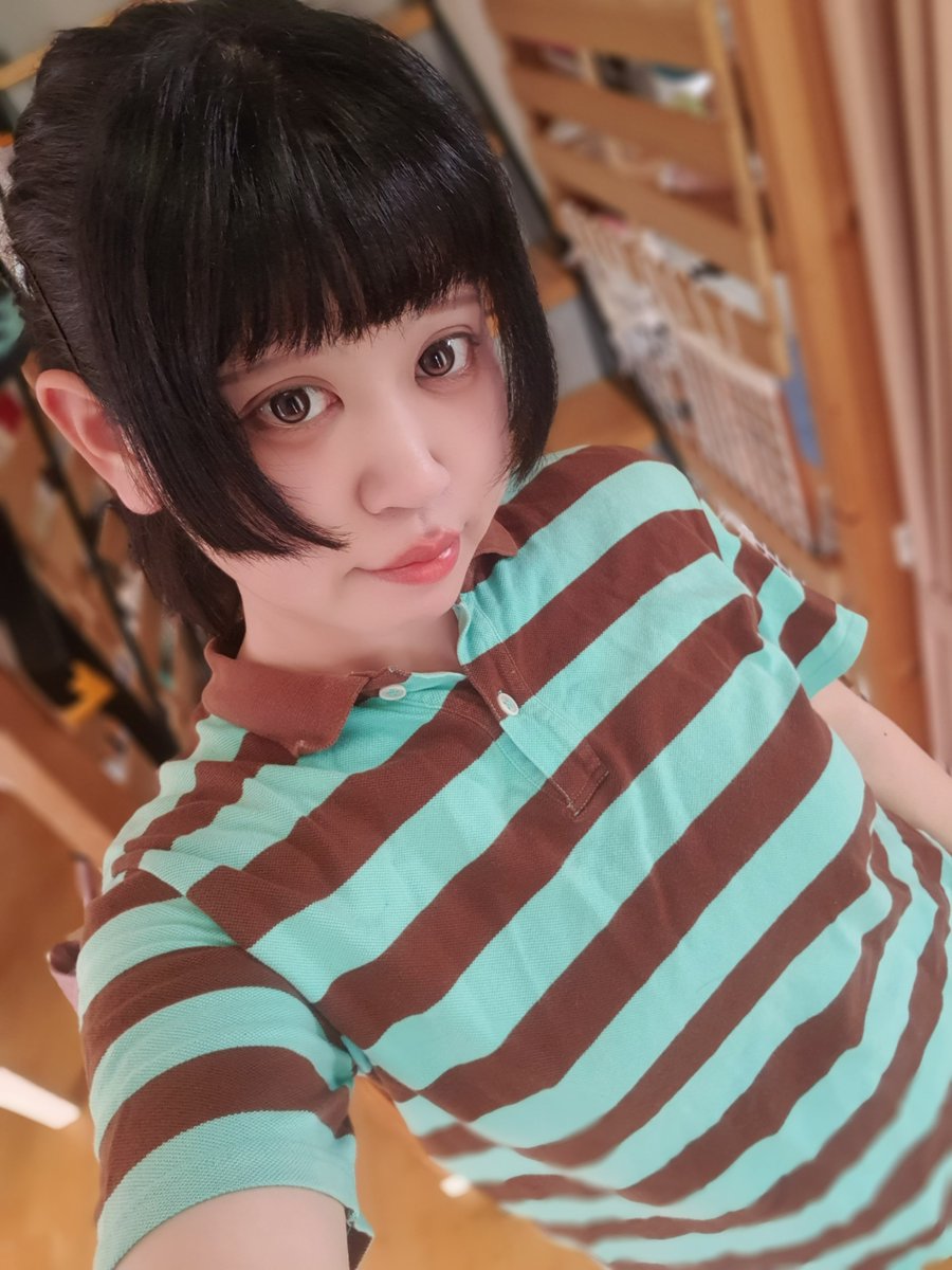 0814taku's tweet photo. おはようございます
今日のカラコンは、アイジェニックマンスリーのチョコグロス！
やすぎない水光感がめちゃくちゃ好き…！
紫外線カットつきなのもありがたい。つけ心地良かったらリピする👍️

服はチョコミント色～！たしか古着！
今日は息子と二人きりなので、のんびり過ごします～ https://t.co/ptbhqGOiuk