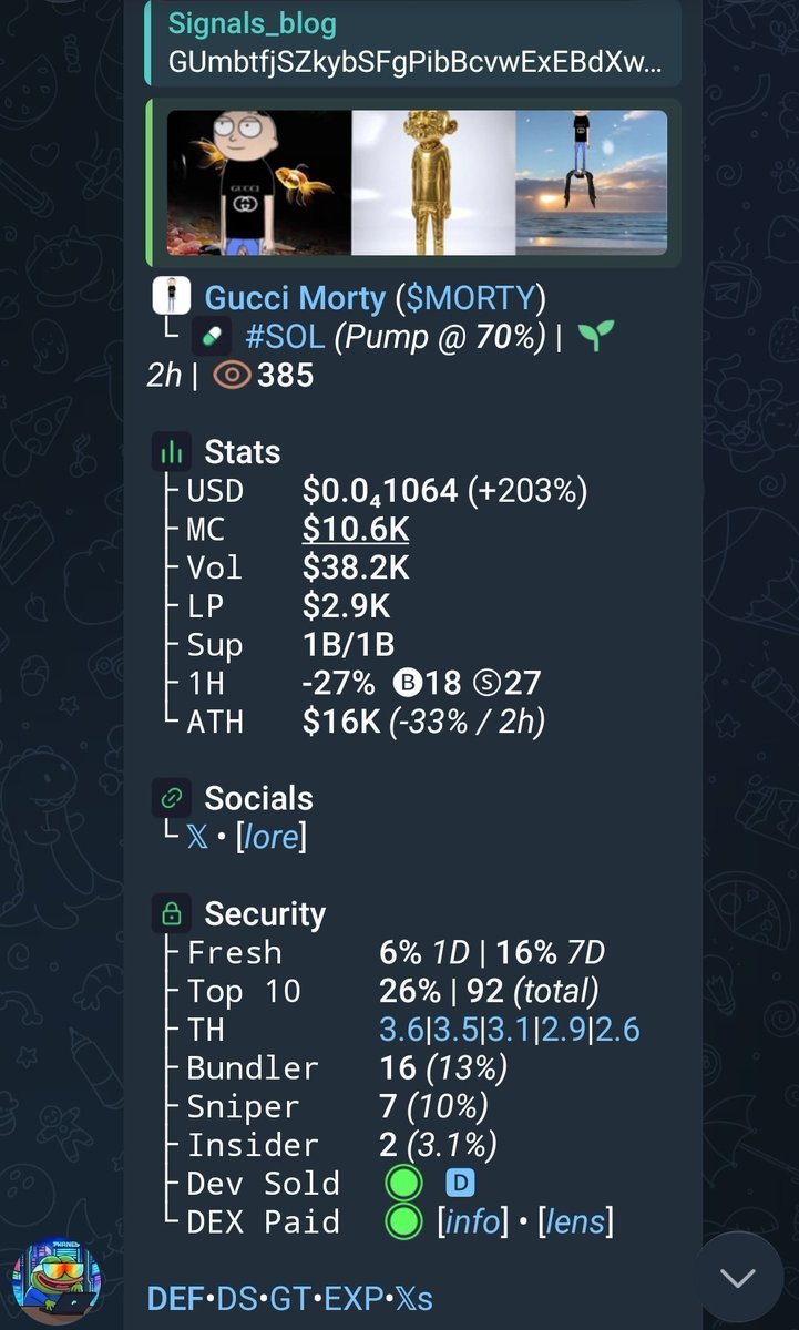 Jeff_signals1's tweet photo. Watch your entry on $MORTY

CA>>
GUmbtfjSZkybSFgPibBcvwExEBdXwewJHR5PkTjzpump https://t.co/2Dt8arcVQi