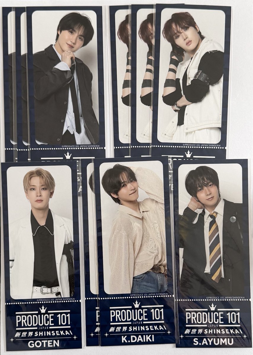 trhkmashu's tweet photo. PRODUCE101JAPAN新世界 オンラインくじ 交換 買取

譲▶︎画像のもの
求▶︎照井or 買取(0.05)

本日ファンミ会場でのお取引可能な方お気軽にお声がけください。

#日プ新世界交換 #KO1KEYZ交換 https://t.co/7FEemu34hc