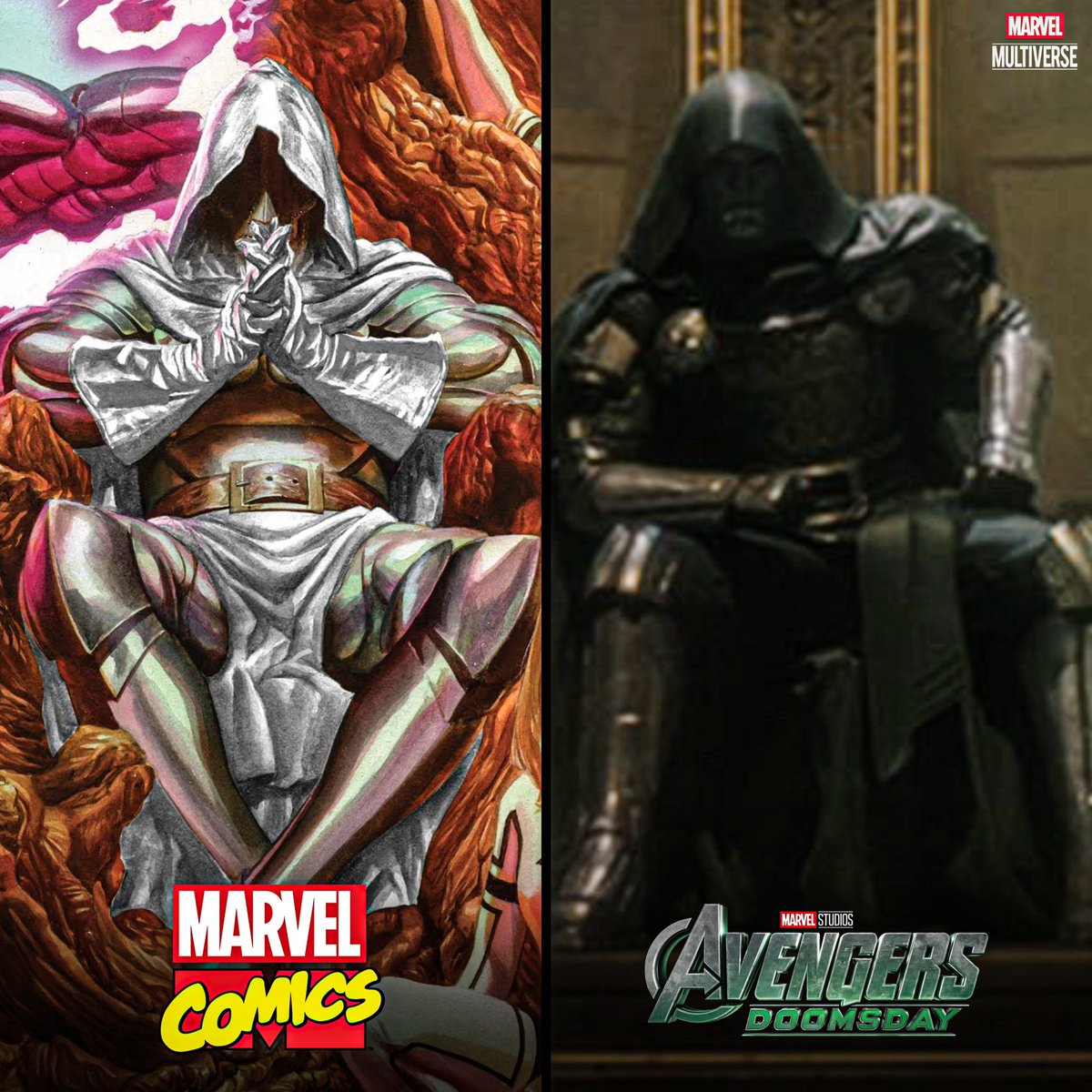 MarvelMultive's tweet photo. RUMOR: Doctor Doom will reportedly have a white version of his armor in ‘AVENGERS: DOOMSDAY’.

(via: JamesMackwl) https://t.co/RrFht2M9eL