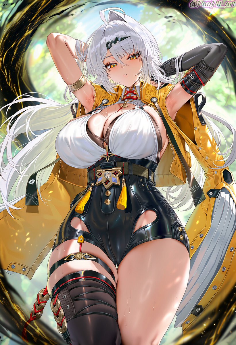 PanPit_art's tweet photo. あの太ももの穴部分の肉が折れ込んでいるところ、
インゲームモデルに実装されていないのがいつも残念だった…🤔
なので、自分で作ってみました😋

イーシェン / 儀玄 / Yixuan / 仪玄
Zenless Zone Zero SFW Illustration
#ゼンゼロ #ZZZ https://t.co/nxdOJR39xl