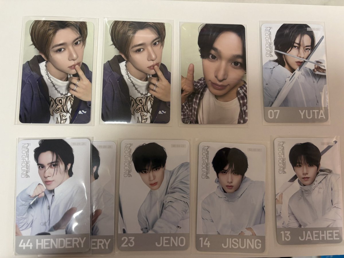 nyan7813's tweet photo. NCT 10周年 NEO GROUND popupラントレ トレカ 交換 NCT127 NCTDREAM WayV NCTWISH

譲:画像1,2枚目

求:画像3枚目🩷ジェミン,ユウシ,サクヤ
     ユウシ過去トレカ
     特典:ジェミン>ユウシ

📮郵送での同日発送希望

条件合う方おられましたらお気軽にお声掛けください🙇🏻‍♀️ https://t.co/TezmrXcbxL