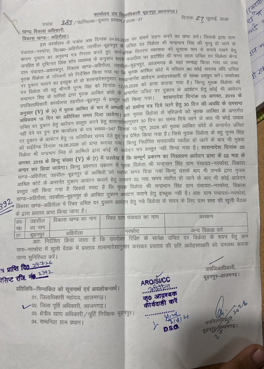 VijaySi09550079's tweet photo. @FOODCIVIL_UP @dmazamgarh @CMOfficeUP @myogiadityanath  संज्ञान लें।
जिला-आजमगढ़ के अहिरौला ब्लाक अंतर्गत नरफोरा गांव के राशन डीलर की मृत्यु के बाद नये कोटेदार का चयन,दबंग ग्राम प्रधान के इशारे पर छुपे तौर पर..! खंड विकास अधिकारी और ब्लाक कर्मी झूठ बोल रहे है।आडीओ रिकार्डिंग सुने https://t.co/aHnK8UIHqe