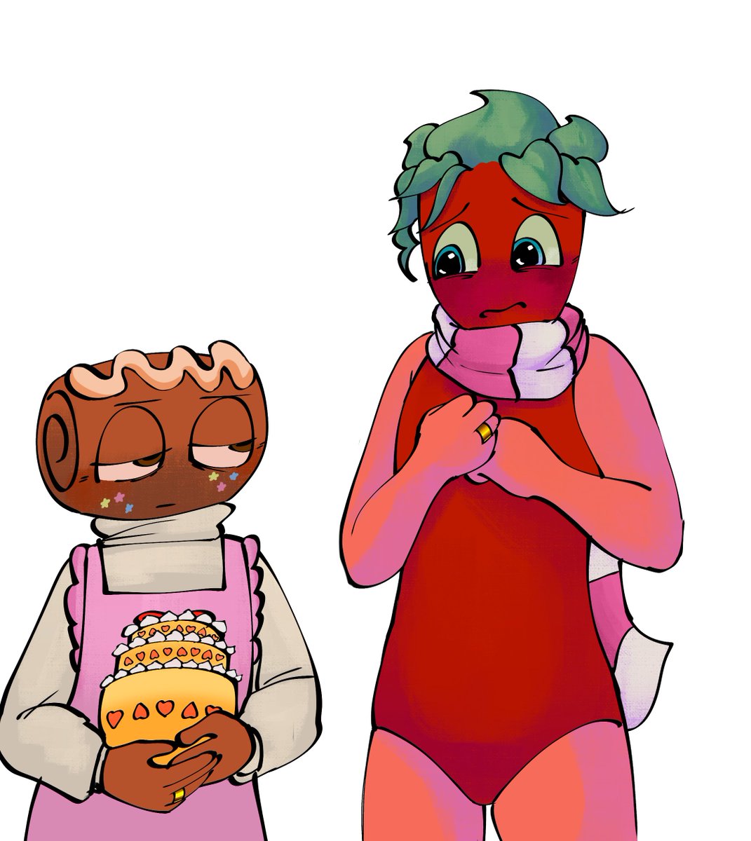 HDushell34470's tweet photo. Pienso que Cosmo ama pellizcarle el trasero #dandysworld #sprout #cosmo #fruitcake https://t.co/EwzNbL4HmB