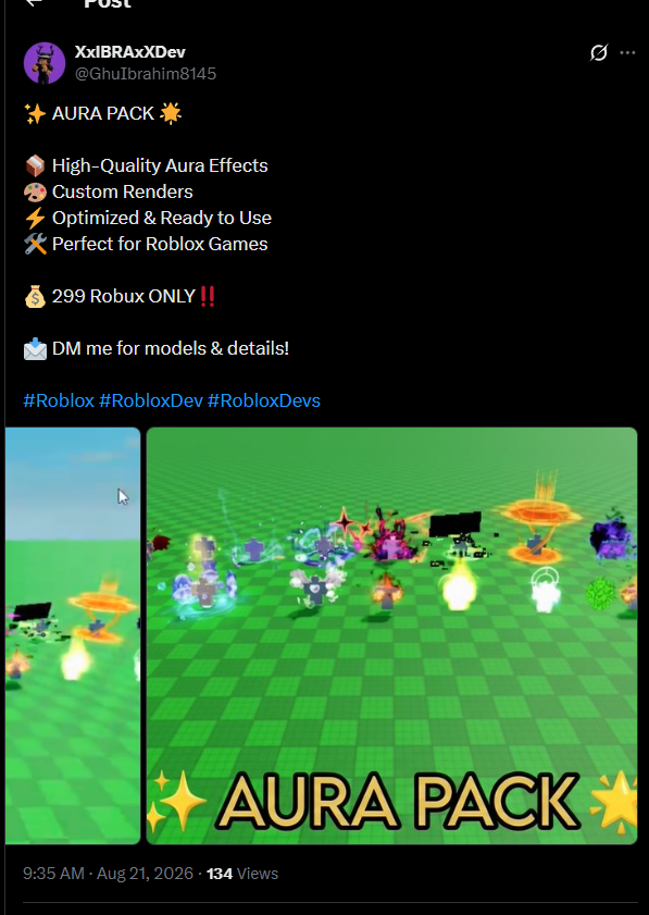 AxtroBreeze's tweet photo. @GhuIbrahim8145 He was selling this aura pack but he deleted the post https://t.co/pFq7UF8gUp