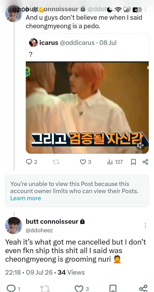 idgyeongbeen's tweet photo. quite hypocritical of you to talk about smth like this when this is what you tweet on priv https://t.co/9wXRcbhaAz
