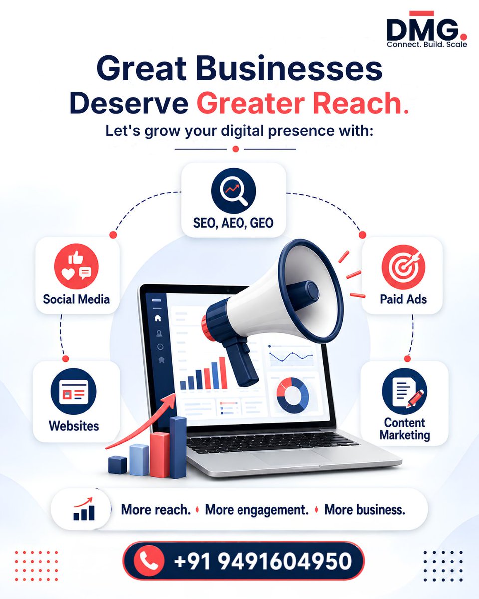 DigitalMar72564's tweet photo. We help businesses expand their digital reach with integrated marketing strategies that improve visibility, increase engagement, and generate quality leads.

Let's connect and grow your business together.

📞 Call/DM +91 9491604950

#DigitalMarketing #BusinessGrowth https://t.co/hxpaspUtdq