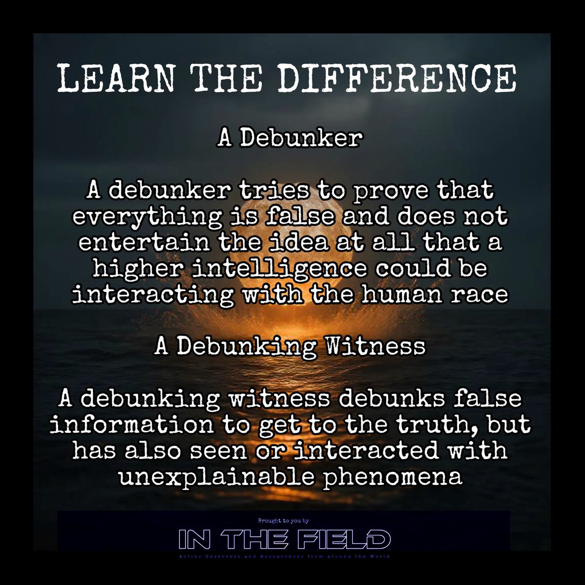 ScottBrowneITF's tweet photo. The difference between a debunker and a debunking witness…. it’s quite simple really #Ufotwitter #Ufo #Uap https://t.co/SKtSOQsFff