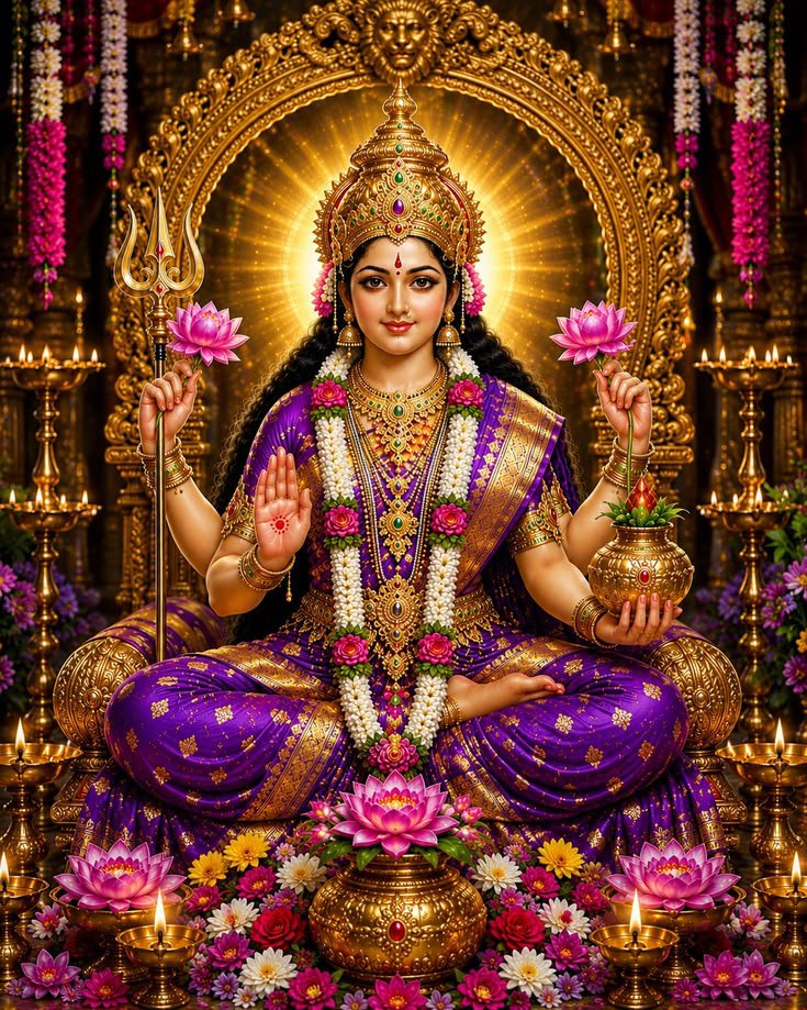 AkshitaL_'s tweet photo. पद्मासन पर विराजमान माँ महालक्ष्मी के अद्भुत  दर्शन https://t.co/xRi3N9uZGz