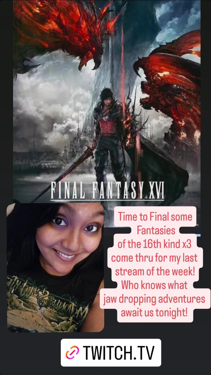ItzChanChanx's tweet photo. ⚔️ FINAL FANTASY XVI | Blind Playthrough 🗡️✨ Friday Night Chat &amp; Vibe Time🌙🌌

Come Final some Fanatsies of the 16th variety with me! ^_^ 

Live on Twitch &amp; YouTube! 
@Itzchanchanx 
https://t.co/9hfSGviepz

#twitchaffiliate #gamingcommunity #FinalFantasyXVI https://t.co/tN0WlJxLAy