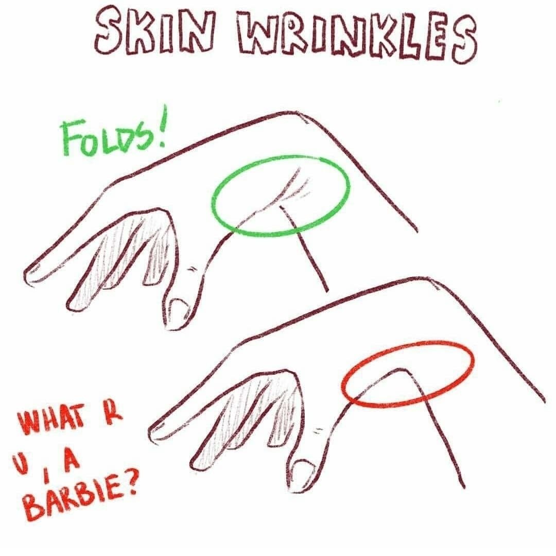 LimboSketch's tweet photo. Skin wrinkles! https://t.co/s1AlE1aQne