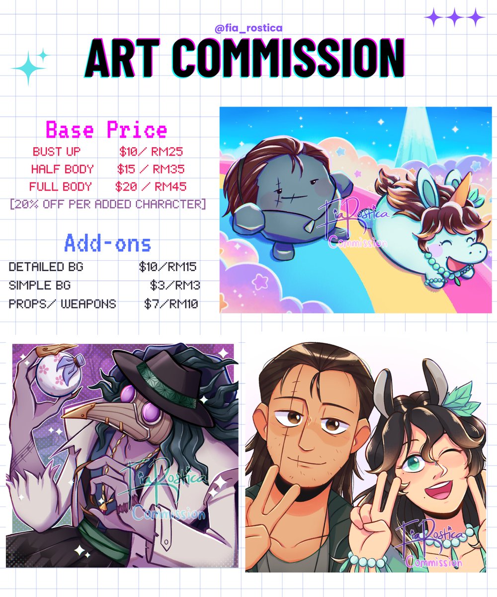 fia_rostica's tweet photo. Hey guys. I'm lowering my comm price for now at least until my problems have resolved because I URGENTLY NEED to get RM500+ to pay my next semester's registration fee next month 😭😭😭

RTs are very appreciated!!
ToS in the replies!

#artcommission #commissionopen https://t.co/edFK0UhGqh