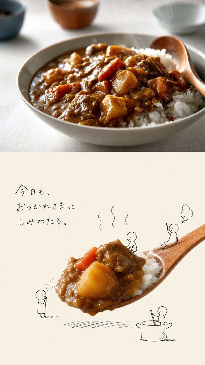 syamiyo's tweet photo. このプロンプトすっごい可愛らしい😍
食べ物でも人でもエモーショナルな雰囲気✨ https://t.co/WIvYG93B8O
