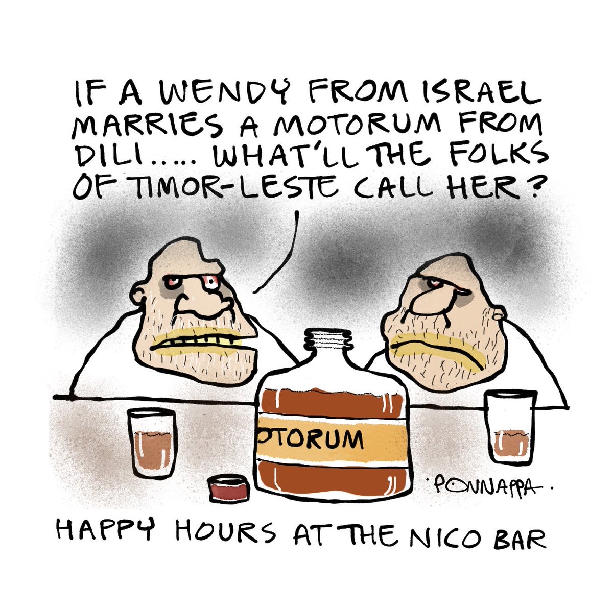 PonnappaCartoon's tweet photo. #Timor #Dili #Israel #Nicobar #cartoon https://t.co/rcYvhaHhtQ