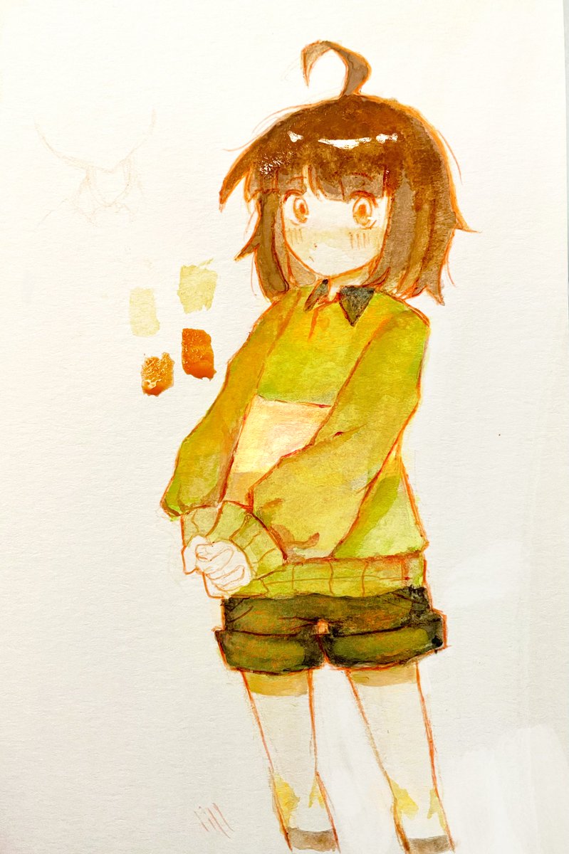 yablooko_'s tweet photo. Idk chocolate watercolor #Chara https://t.co/Ti7Inik8pW