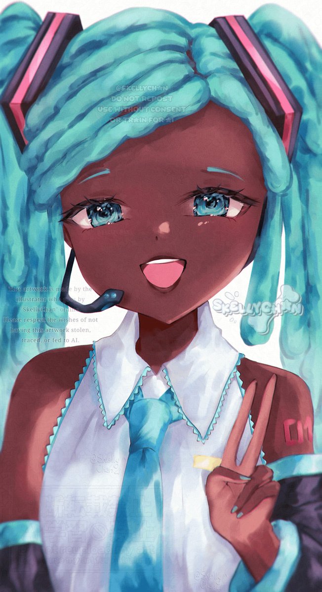 chagmapon's tweet photo. Enjoy some cute black Mikus instead. https://t.co/xtyNYqSnYE