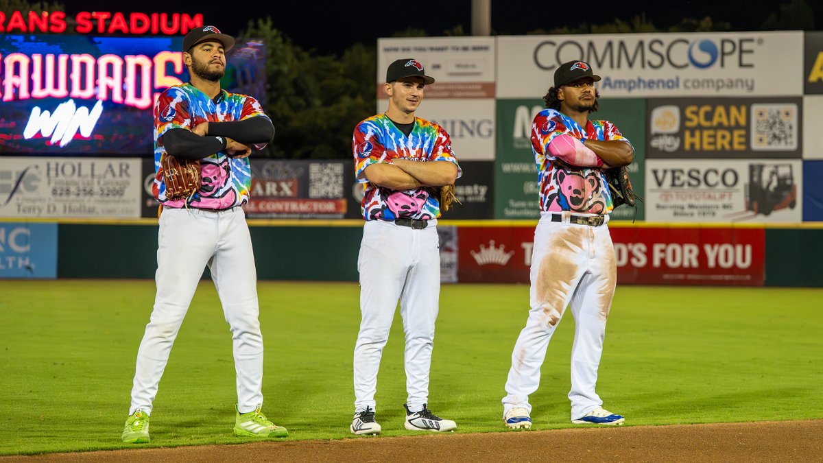 HickoryCrawdads's tweet photo. Another big win for the 'Dads! They shutout the Shorebirds 3-0 on Friday night!

📰: https://t.co/G9Y0QPlqj3 https://t.co/QdFlhiXgSl
